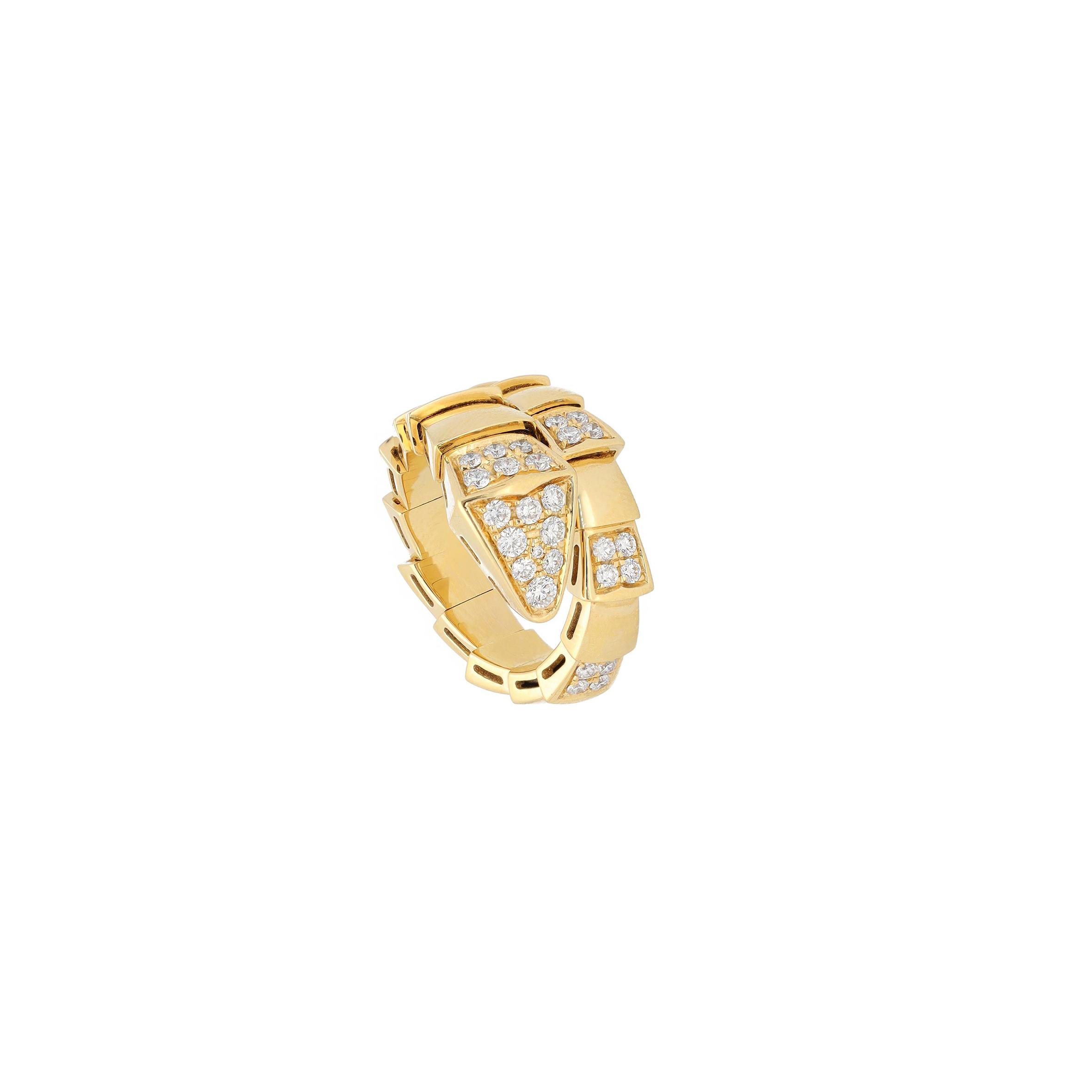 BVLGARI SERPENTI ONE COIL VIPER RING 388010